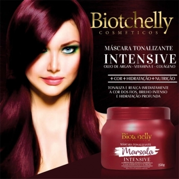 MÁSCARA TONALIZANTE MARSALA BIOTCHELLY 250G