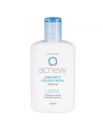 ACNEW SABONETE LÍQUIDO FACIAL ANTIACNE LIMPEZA PROFUNDA A RAINHA 120ML