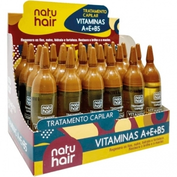 TRATAMENTO CAPILAR VITAMINA A + E +B5 NATUHAIR 10ML