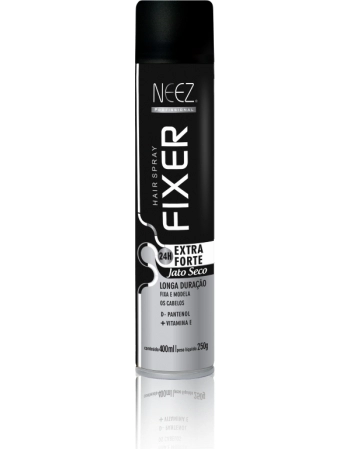 HAIR SPRAY FIXER NEEZ EXTRA FORTE E SECO 24H 400ML