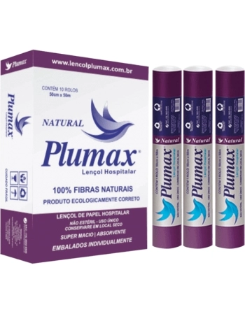 LENCOL PAPEL NATURAL PLUMAX ROLO 50X50CM