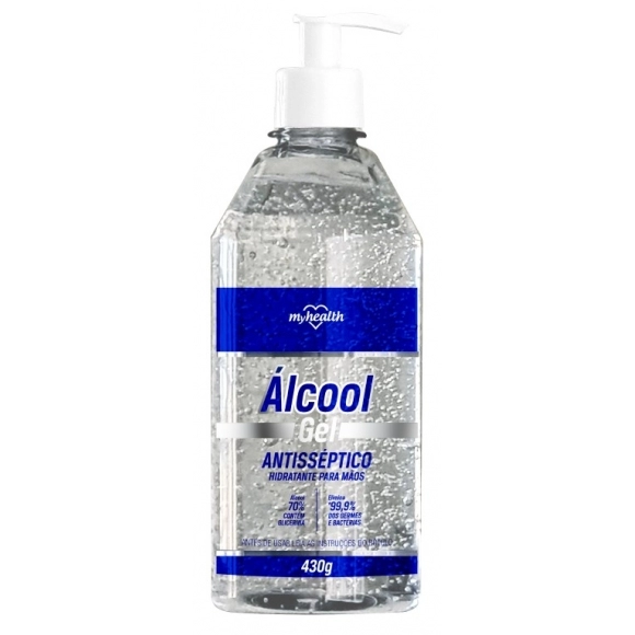 ALCOOL GEL 70% ANTISSEPTICO C/ VALVULA AEROFLEX 430G