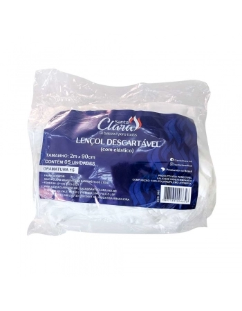 LENÇOL DESCARTÁVEL COM ELÁSTICO SC 665 - 5UN