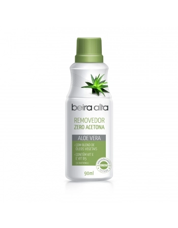 REMOVEDOR DE ESMALTES ZERO ACETONA ALOE VERA BA 90ML