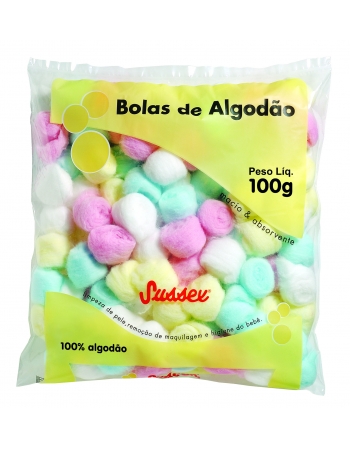 ALGODÃO SUSSEX BOLA COLORIDA 100G