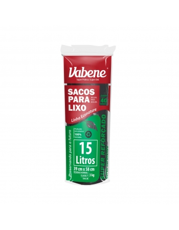 SACO LIXO VABENE 15L - 40UN