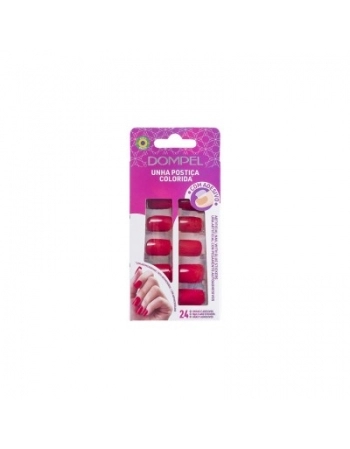 UNHAS QUADRADA MEDIA VERMELHO ESC DOMPEL 797 VE - 24UN