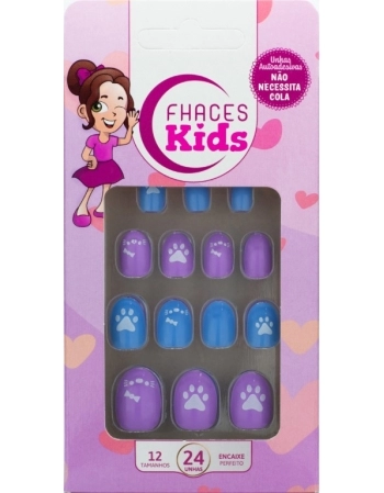 UNHAS FHACES INFANTIL BLUE CAT U4502 - 24UN