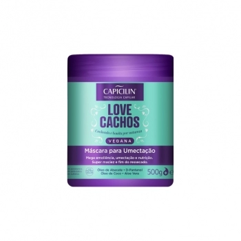 MÁSCARA PARA UMECTAÇÃO LOVE CACHOS VEGANO CAPICILIN 500G