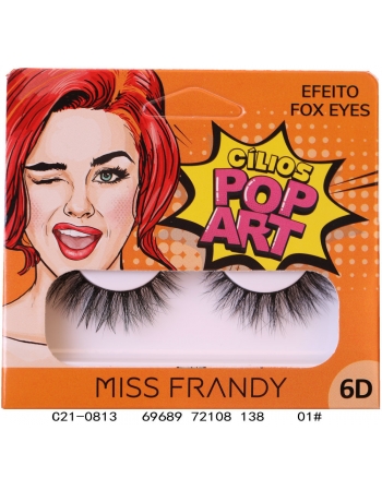 CÍLIOS POP ART EFEITO FOX EYES MISS FRANDY C21-0813 - 1 PAR