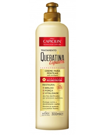 CREME DE PENTEAR QUERATINA LÍQUIDA CAPICILIN 300ML
