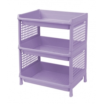 ESTANTE MULTIUSO 3 ANDARES SORTIDA ELLOPLAS 217