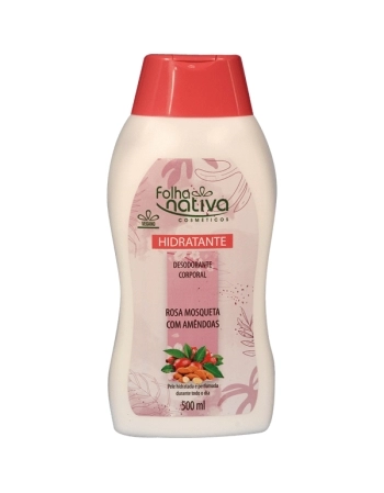 LOÇÃO HIDRATANTE CORPORAL ROSA MOSQUETA E AMÊNDOAS 500ML