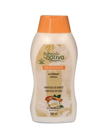LOÇÃO HIDRATANTE CORPORAL MANTEIGA DE KARITÉ E ÓLEO DE COCO 500ML