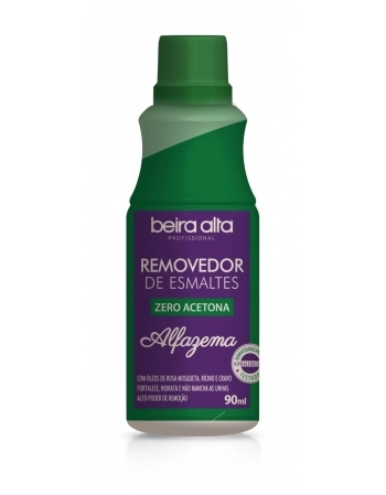 REMOVEDOR DE ESMALTES ZERO ACETONA ALFAZEMA 90ML