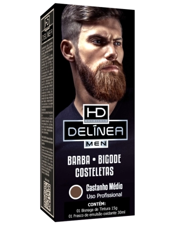 TINTURA MEN DELINEA CASTANHO MÉDIO 15G 61062