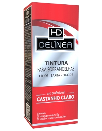 TINTURA PARA SOBRANCELHA DELINEA CASTANHO CLARO 15G 61011