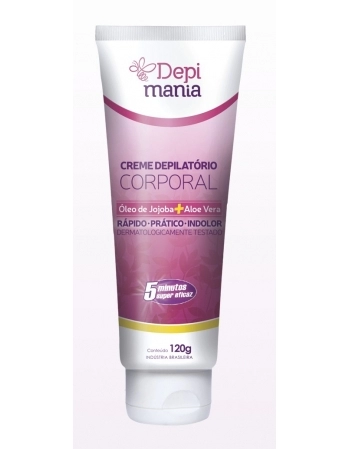 CREME DEPILATÓRIO CORPORAL DEPIMANIA 120G