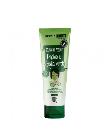 GEL FACIAL PEEL OFF PEPINO E ARGILA VERDE DERMACHEM 60G 5815