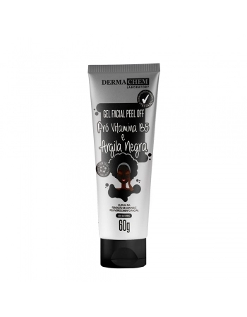 GEL FACIAL PEEL OFF PRO VITAMINA B5 ARGILA NEGRA DERMACHEM 60G 5810