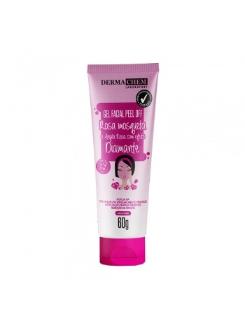 GEL FACIAL PEEL OFF ROSA MOSQUETA E ARGILA ROSA DERMACHEM 60G 5813