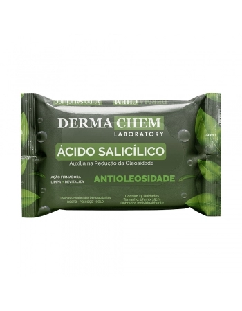 LENÇO DEMAQUILANTE ÁCIDO SALICÍLICO DERMACHEM COM 25UN 06080