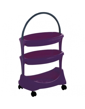 CARRINHO MULTIBELL BABY DOMPEL PRETO 3594B-1 ROXO - 2 BAND