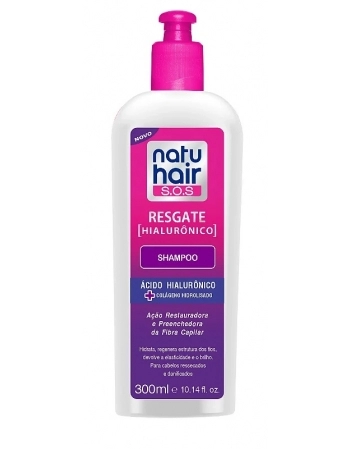 SHAMPOO RESGATE HIALURÔNICO SOS NATUHAIR 300ML