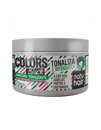 MÁSCARA TONALIZANTE COLORS BLACK NATUHAIR 250G