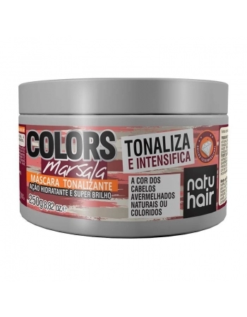 MÁSCARA TONALIZANTE COLORS MARSALA NATUHAIR 250G