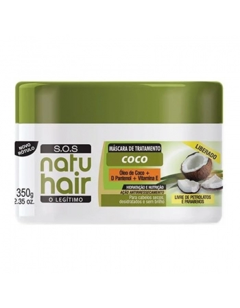 MÁSCARA TRATAMENTO SOS COCO NATUHAIR 350G