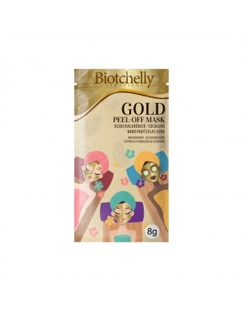 MÁSCARA FACIAL GOLD BIOTCHELLY 8G