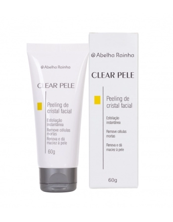CLEAR PELE LIMPEZA FACIAL PEELING DE CRISTAL A RAINHA 60G