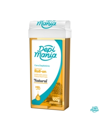 CERA DEPILATÓRIA NATURAL ROLL-ON COM MEL DEPIMANIA 100G