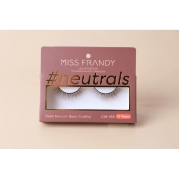 CILIOS NEUTRALS EFEITO NATURAL MISS FRANDY C23-12103 - 1 PAR