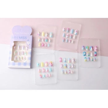 UNHAS POSTIÇAS INFANTIL AUTOCOLANTE SORTIDA MISS FRANDY U22-1041