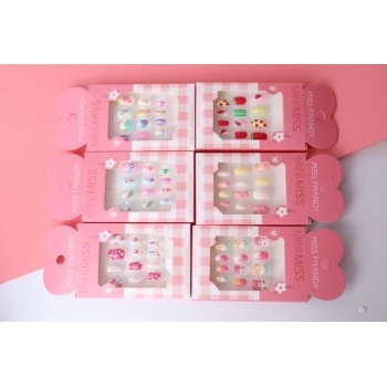UNHAS POSTIÇAS INFANTIL AUTOCOLANTE SORTIDA MISS FRANDY U22-1042