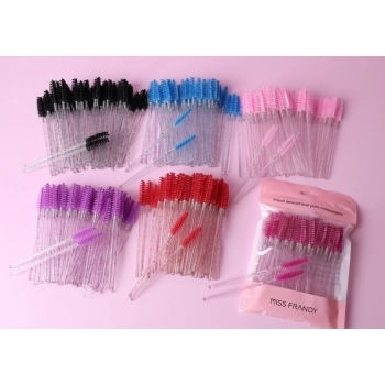 PINCEL DESCARTÁVEL ESCOVINHA PARA MAQUIAGEM MISS FRANDY PM23-0712 C/ 50 UN
