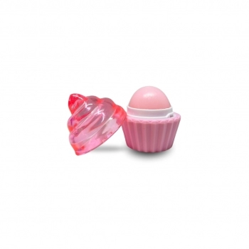 LIP BALM CUPCAKE TEEN ROSA CLARO MIA MAKE 6,3G