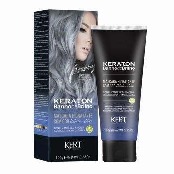 TONALIZANTE BANHO DE BRILHO GRANNY CINZA TITÂNIO 4023 KERATON 100G