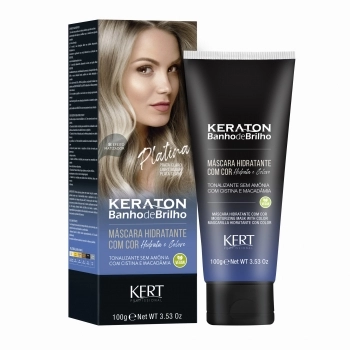 TONALIZANTE BANHO DE BRILHO PLATINA/PRATA CLARO 4007 KERATON 100G