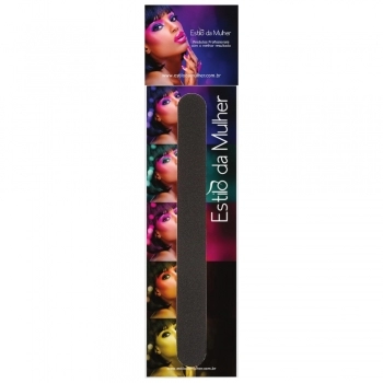 LIXA UNHAS PRETA RETA 100/100 ESTILO DA MULHER 075