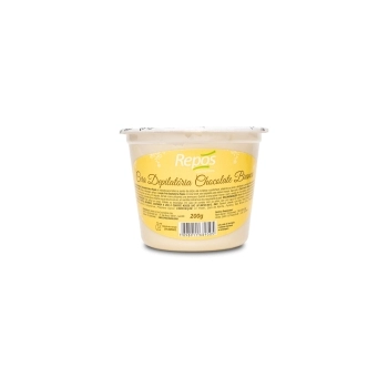CERA DEPIL CHOCOLATE BRANCO REPOS 200G