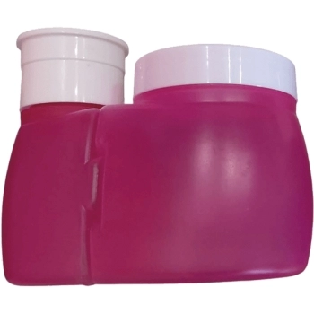 PORTA ACETONA COM PORTA ALGODÃO ROSA PURA ARTE 5957