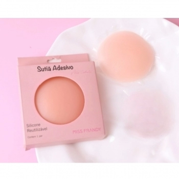 ADESIVO REDONDO PARA SEIOS SILICONE COBRE MAMILO SB19-0545