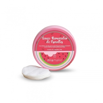 LENCO REMOVEDOR DE ESMALTES MELANCIA MIA MAKE 20G