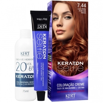 COLORAÇÃO CREME SELFIE 7.44 LOURO MÉDIO ACOBREADO INTENSO 4720