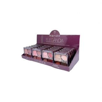 LAPIS DE OLHO PRETO C/ APONTADOR MIA MAKE - PACOTE C/ 12 UN