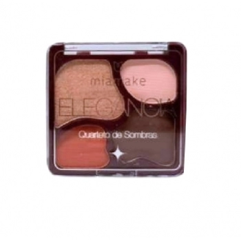 PALETA DE SOMBRAS QUARTETO ELEGANCIA MIA MAKE COR 4 POR DO SOL