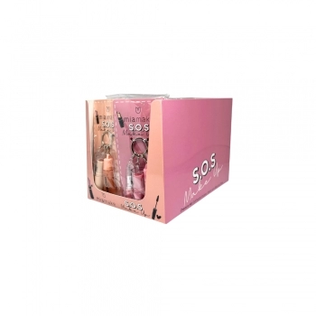 GLOSS CHAVEIRO KIT SOS (FIXADOR BATOM GLOSS) KISS MIA MAKE - DISPLAY C/ 24 UN